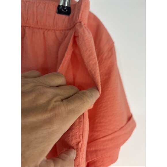 NEW Womens Seersucker Pajamas 2 Pc Short Sleeve Shorts 2 Pc Medium Pockets NWT - Picture 11 of 15